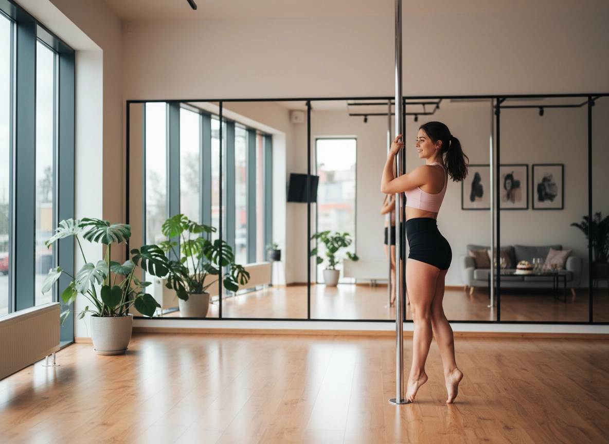 Pole dance mergvakariui: privati šokio ant stulpo pamoka jūsų šventei